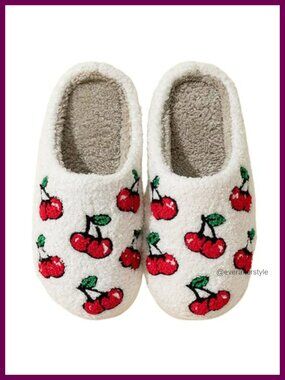 Memory Foam Fuzzy Heart Slippers Cozy Indoor Outdoor House Shoes
